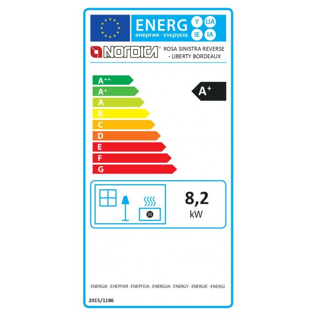 Rosa Sinistra Reverse Holzherd 9,4 kW – Mit Außenluftanschluss (BBC) – Bild 2