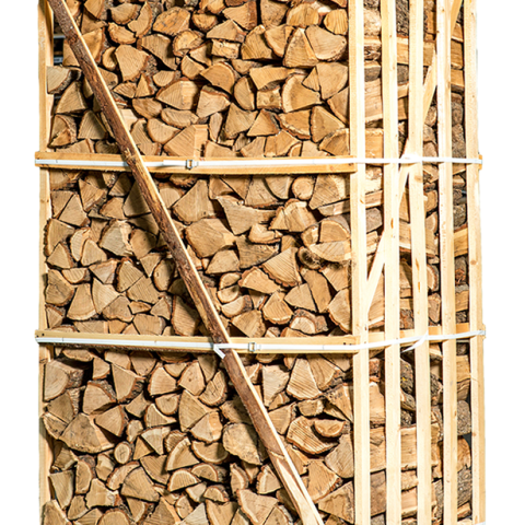Brennholzpalette Hainbuche, 25 cm – Ofengetrocknet, für große Öfen