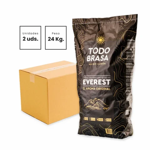 Todo Brasa Everest Holzkohle – 2 x 12 kg (24 kg)