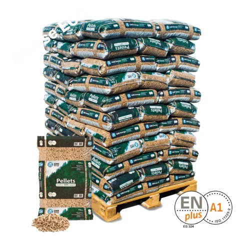 GME WoodPellet Holzpellets – 77 Säcke à 15 kg (1.155 kg), ENplus A1