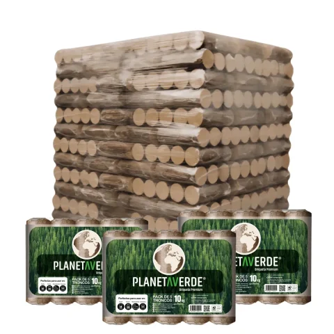 Planeta Verde Holzbriketts – 104 Pakete à 5 Stück