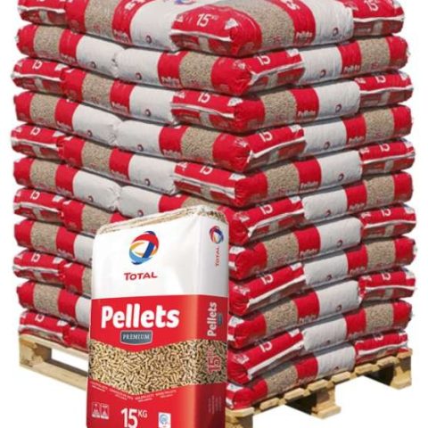 Holzpellets TOTAL PELLET Premium, Palette 990 kg – 66 Säcke à 15 kg