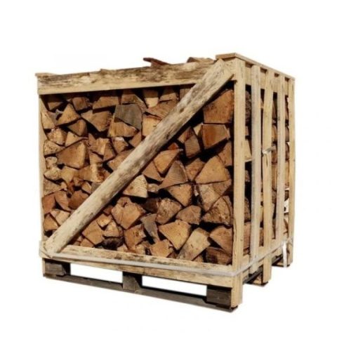 Brennholzpalette 30 cm, 1,5 Ster – Naturgetrocknete Hartholzmischung