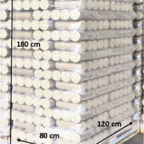 Holzbriketts ECOPOWER, Palette 1000 kg – 100 % erneuerbare Produktionsenergie
